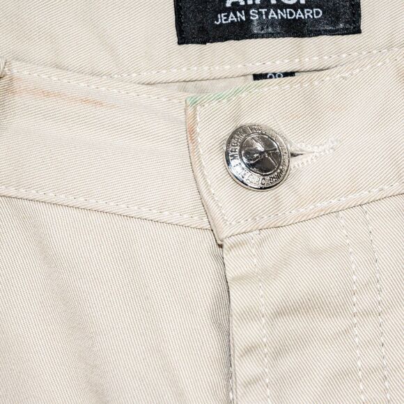 A.P.C. Men's Standard Jeans in light Beige Cotton Button Fly size 28 - Picture 9 of 11